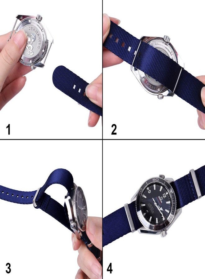 ريتشي سوار ساعة نايلون فاخر من ريتشي، هدية مثالية لعيد الميلاد، مزود بإبزيم متين، متوفر بمقاسات 18 مم، 20 مم، و22 مم. مناسب للرجال والنساء، وهدايا مميزة، وهدايا صغيرة تُوضع في جوارب عيد الميلاد. - Image 5